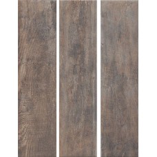 Керамический гранит 9,9x40,2 Браш Вуд коричневый  темный